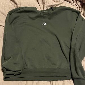 Adidas Olive Crewneck Sweatshirt